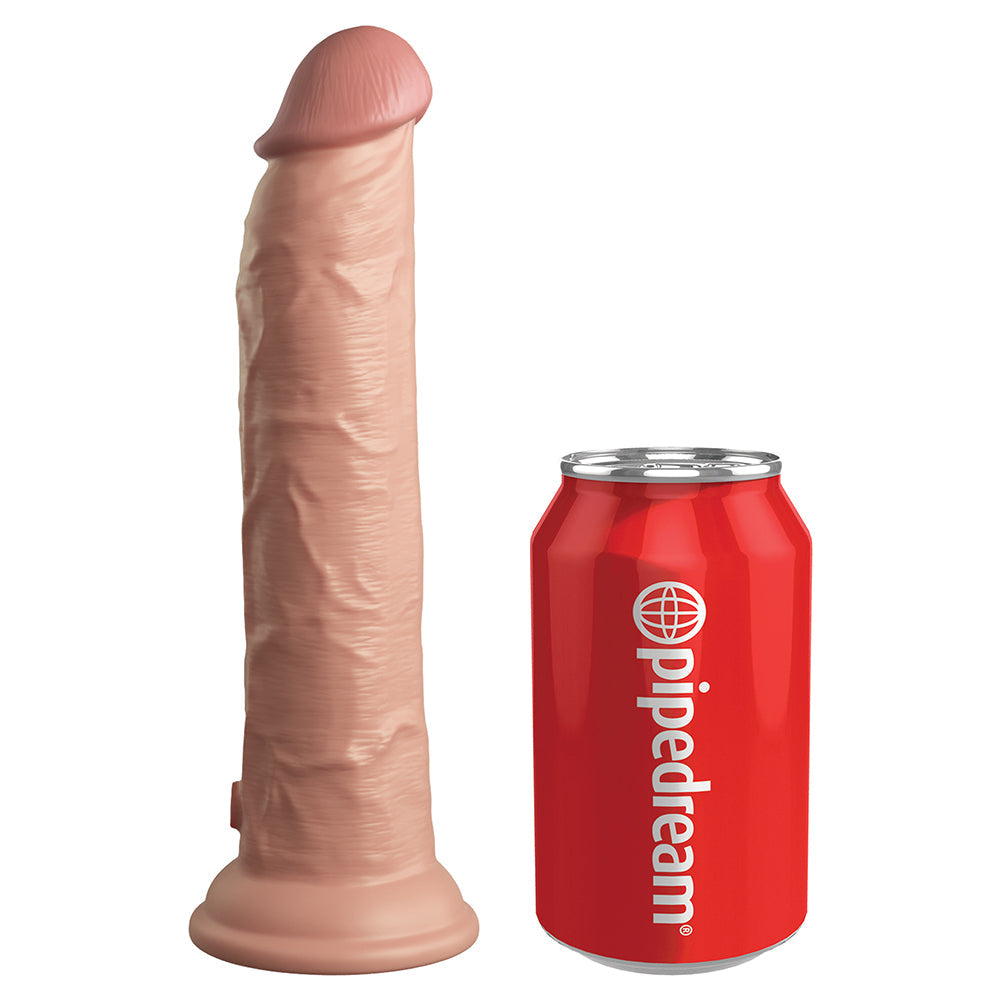 King Cock Elite Dual Density Silicone Cock-Light 9"