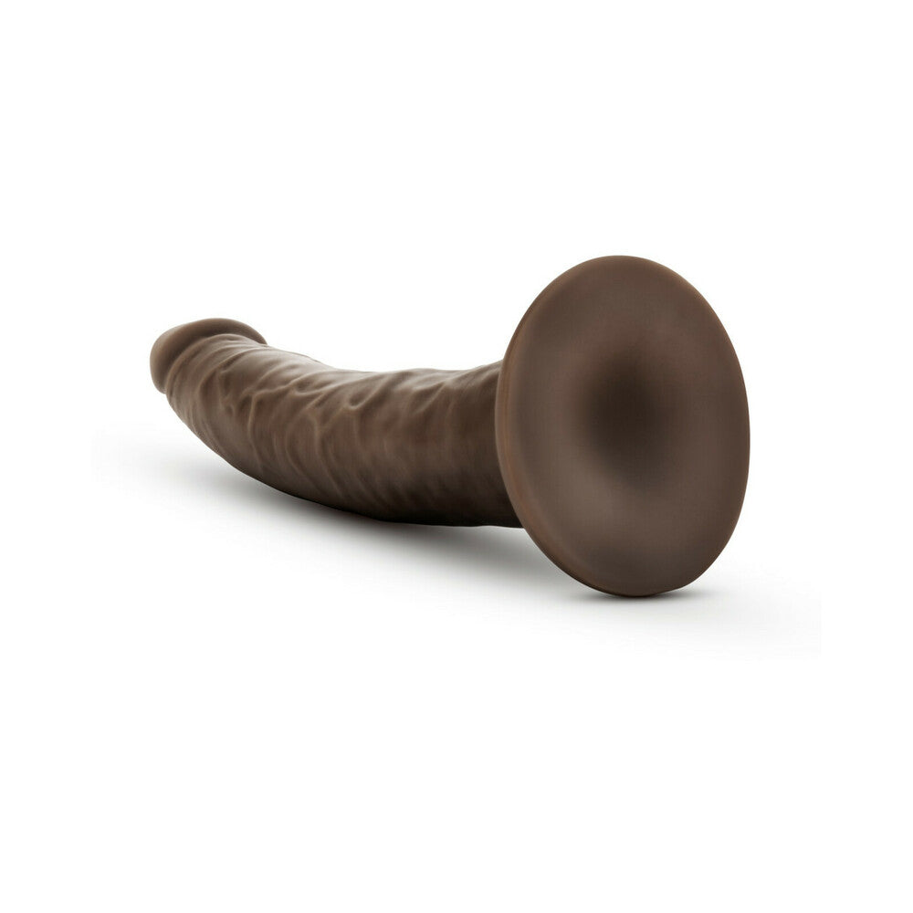 Blush Dr. Skin Glide 7.5" Self Lubricating Dildo - Chocolate