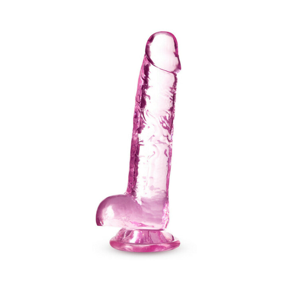 Blush Naturally Yours 7" Crystalline Dildo - Rose