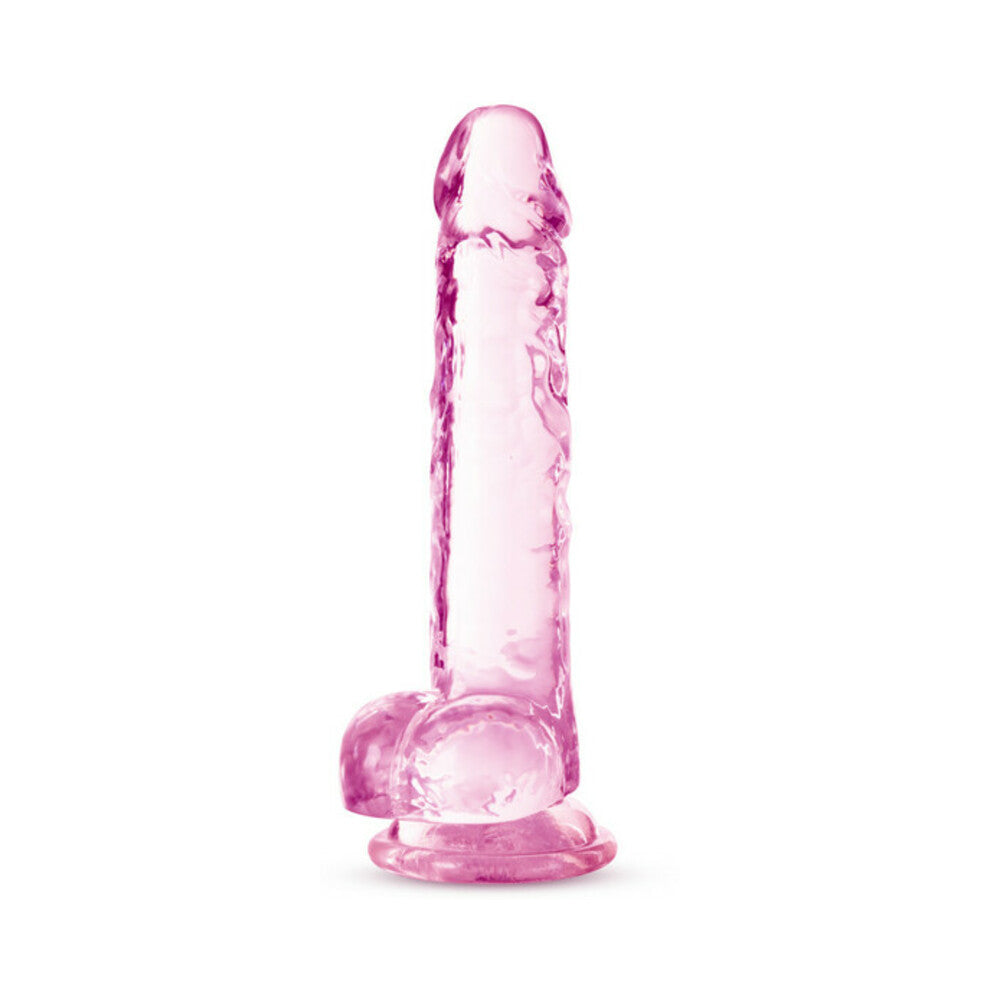 Blush Naturally Yours 7" Crystalline Dildo - Rose