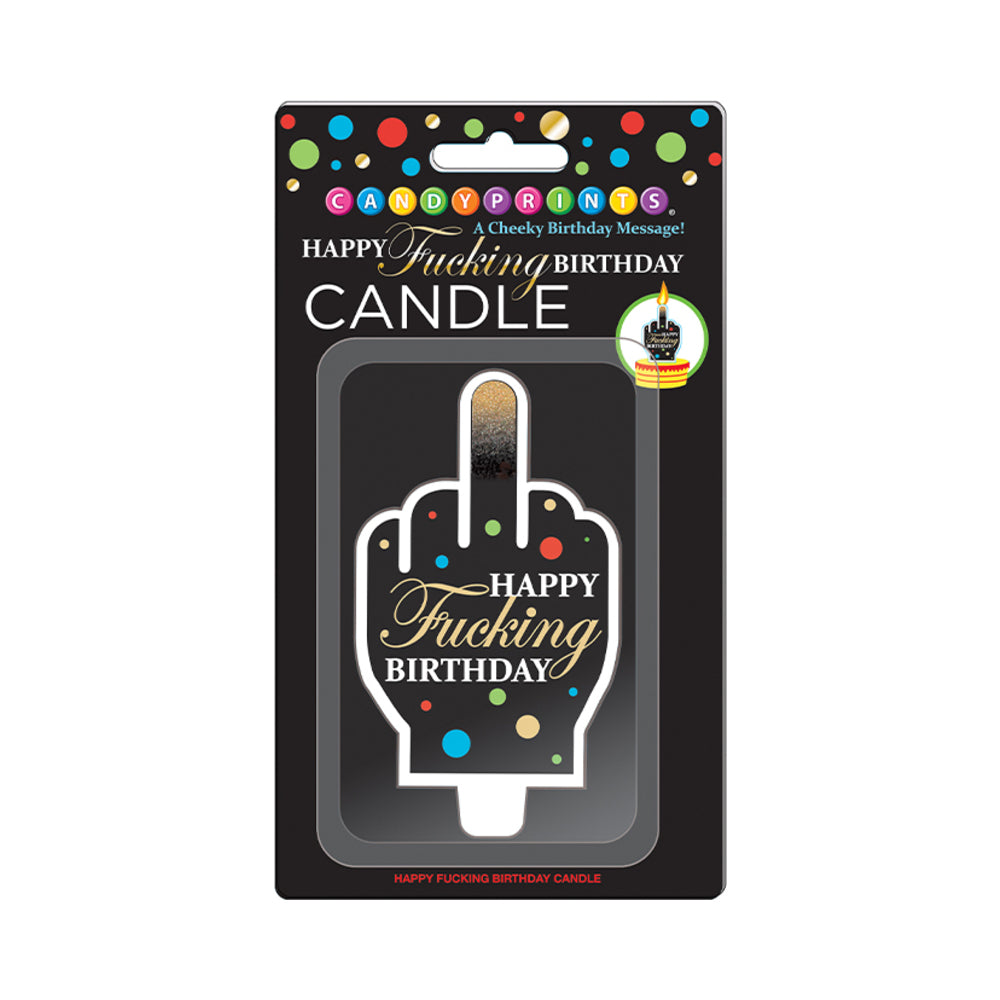 Happy Fucking Birthday Large FU Candle