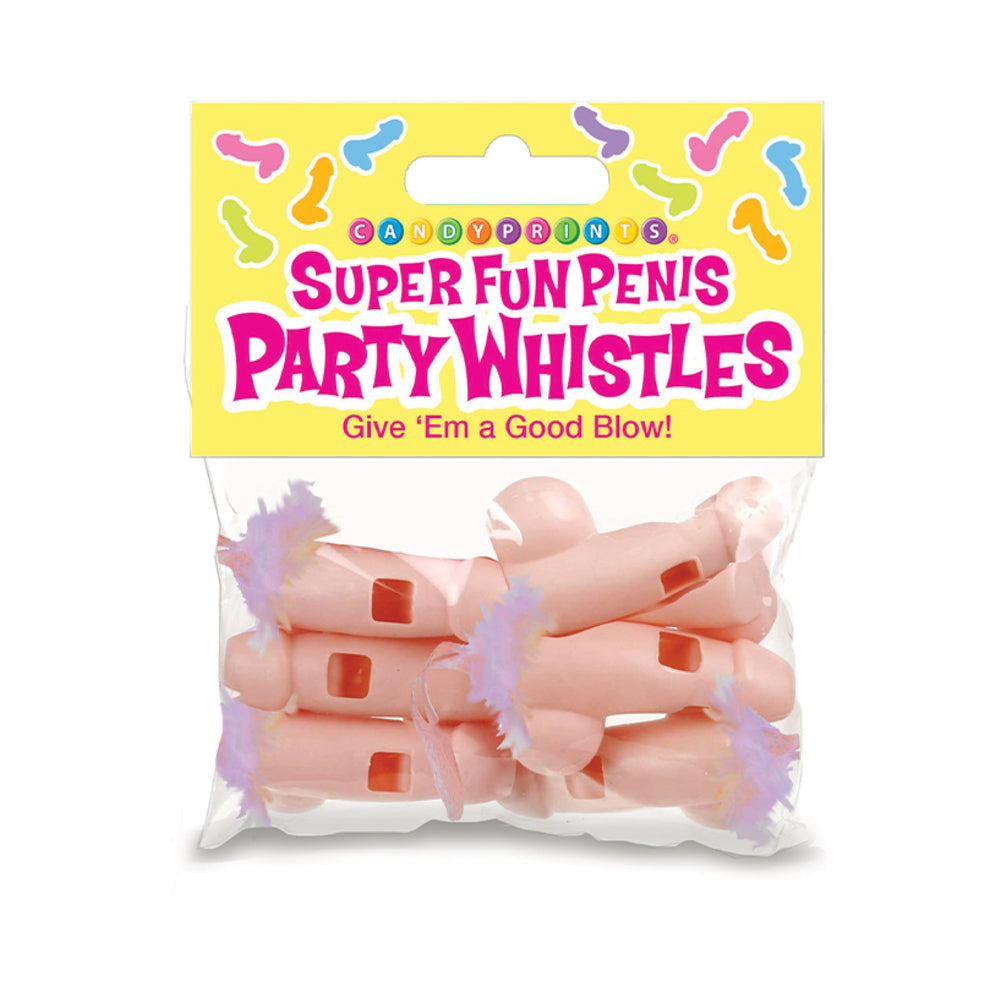 Super Fun Penis Party Whistles 6pk