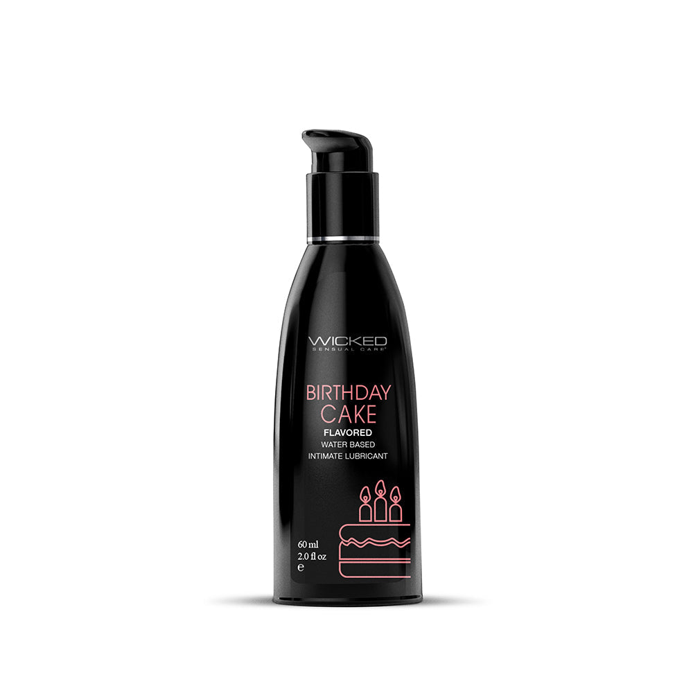 Wicked Sensual Care Aqua Flavored Lube-Birthday Cake 2oz