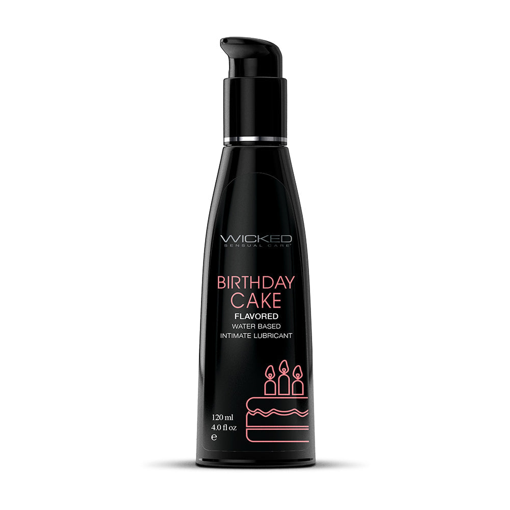 Wicked Sensual Care Aqua Flavored Lube-Birthday Cake 4oz