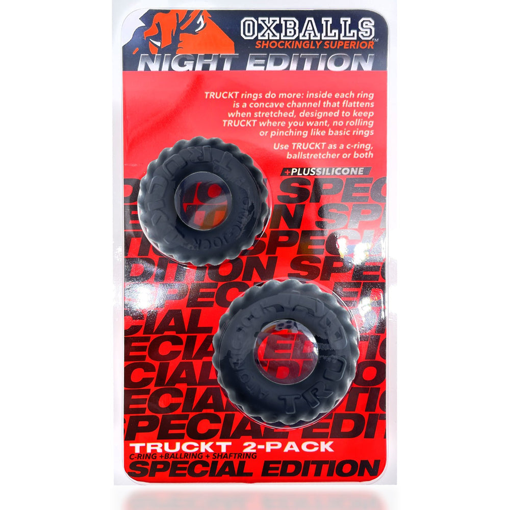 Oxballs TruckT Cock & Ball Ring Special Edition - Night Pack of 2