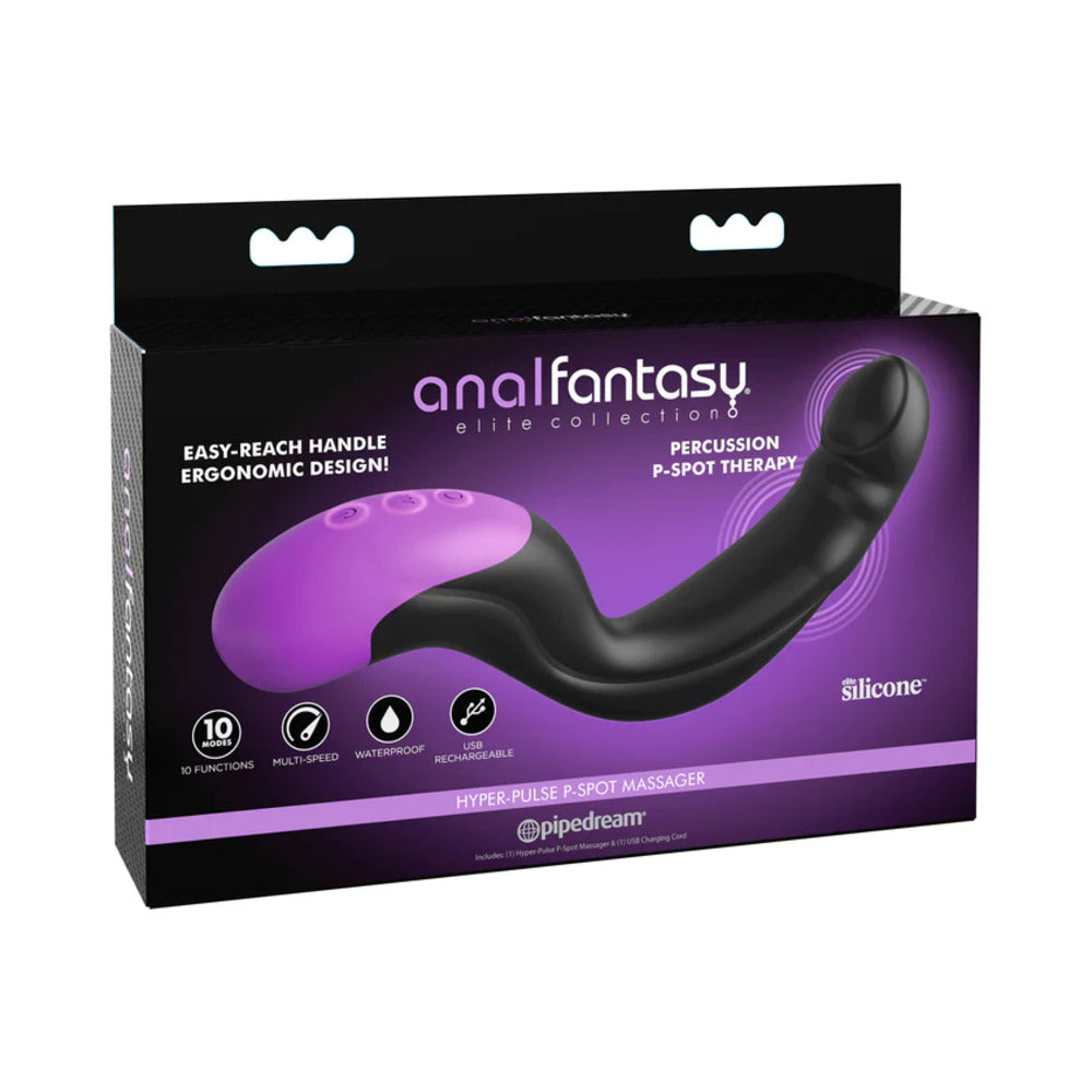 Anal Fantasy Elite Hyper Pulse P-Spot Massager-Black