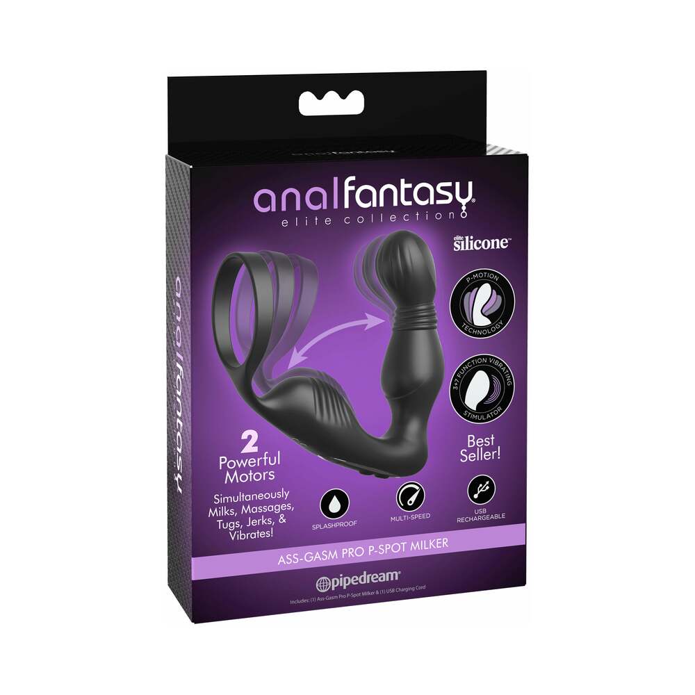 Anal Fantasy Elite Ass Gasm Pro P-Spot Milker-Black