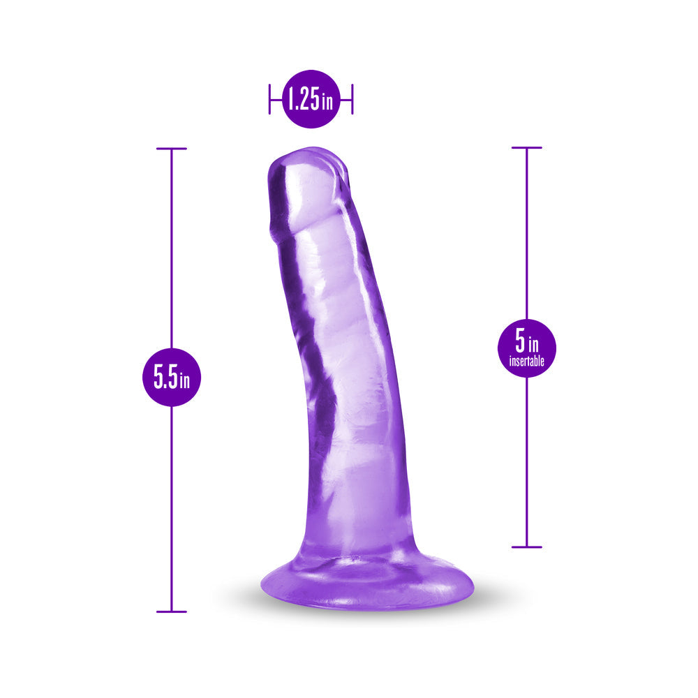 Blush B Yours Plus 5" Hard n' Happy Dildo - Purple