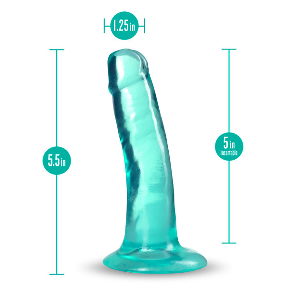 Blush B Yours Plus 5" Hard n' Happy Dildo - Teal