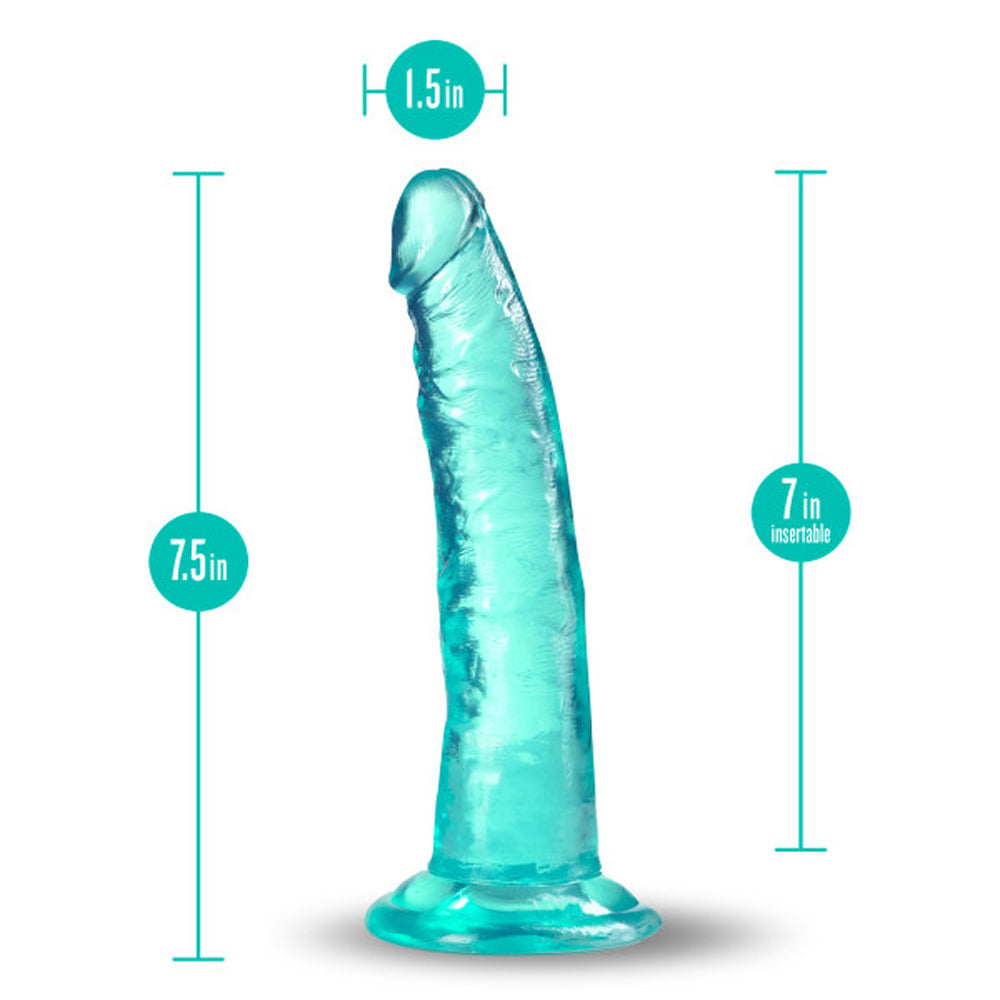 Blush B Yours Plus 7" Lust n' Thrust Dildo - Teal