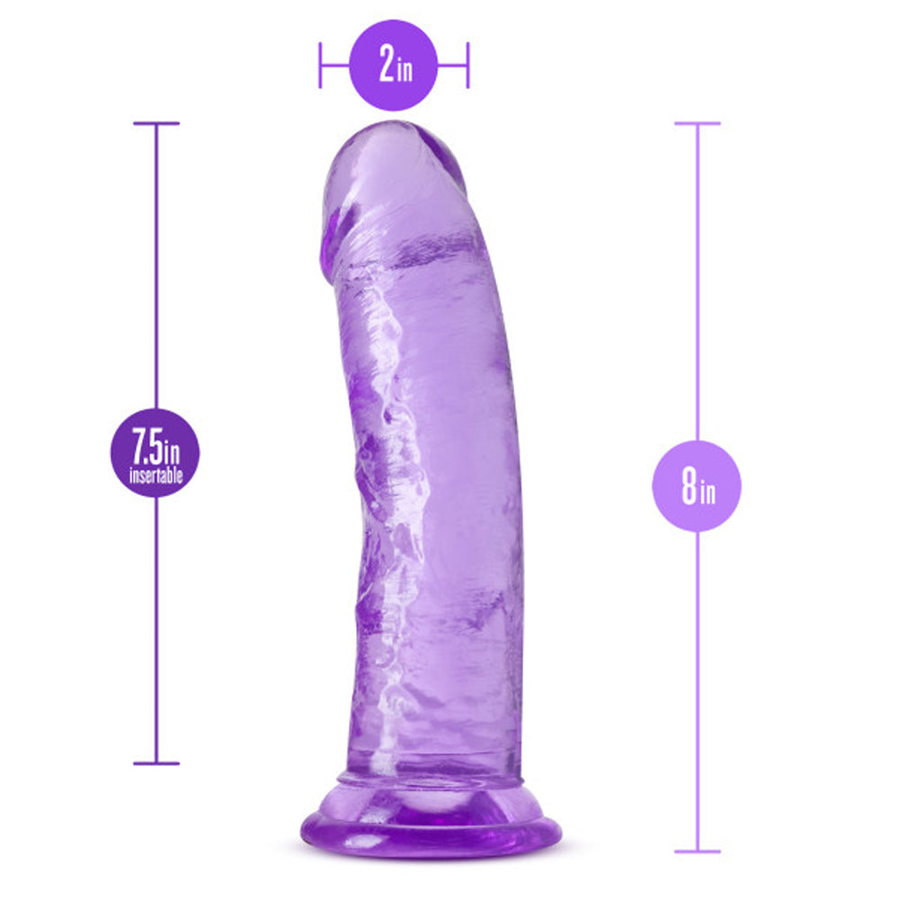 Blush B Yours Plus 8" Roar n Ride Dildo - Purple