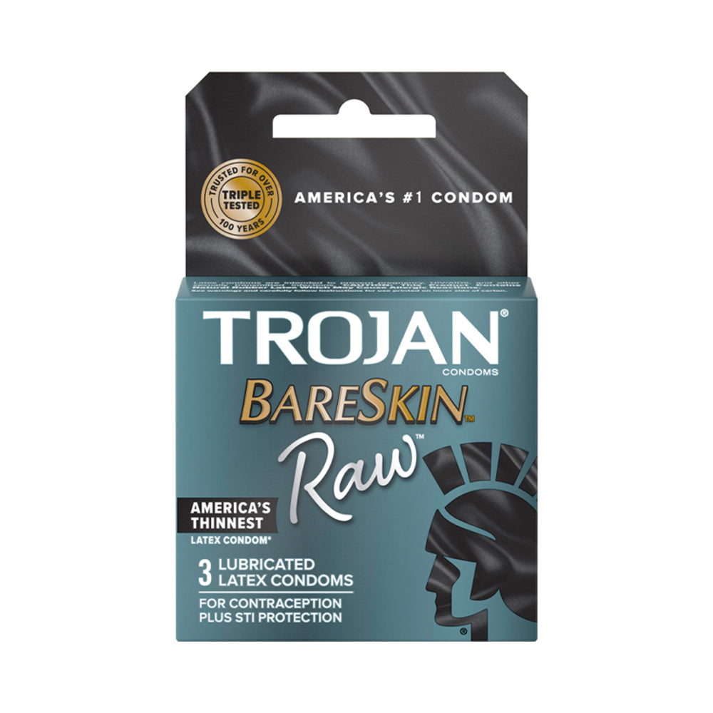 Trojan Raw Condoms - Pack of 3
