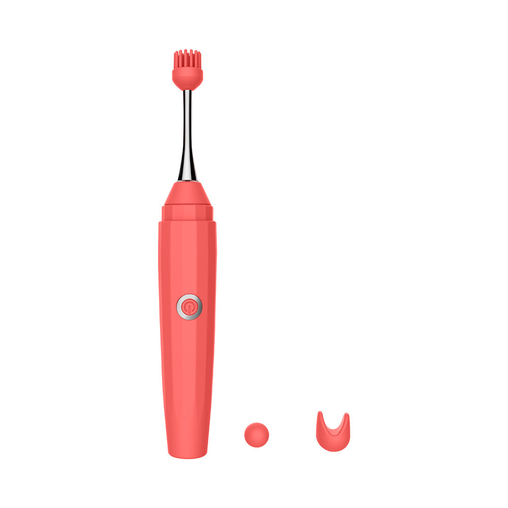 Luv Inc. Orgasm Pen w/Three Attachments - Coral