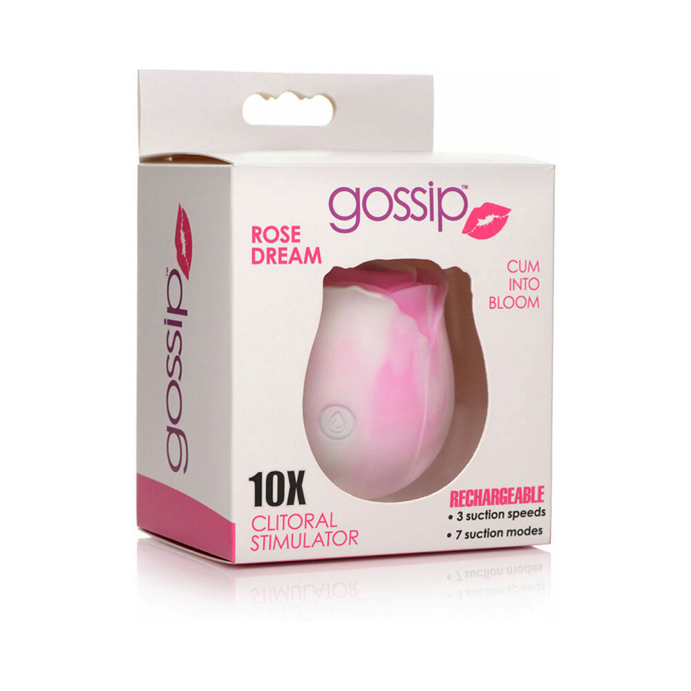 Curve Toys Gossip Cum Into Bloom Clitoral Vibrator - Rose Dream Swirl