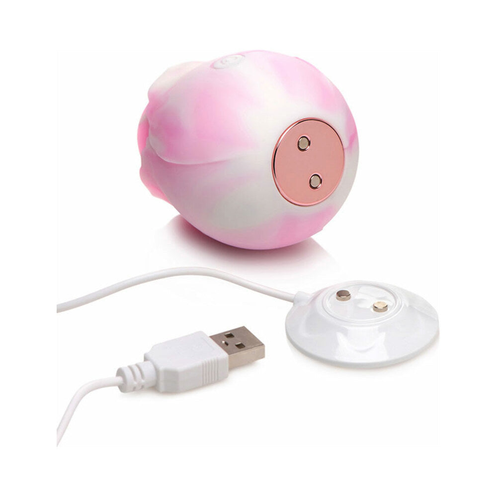 Curve Toys Gossip Cum Into Bloom Clitoral Vibrator - Rose Dream Swirl