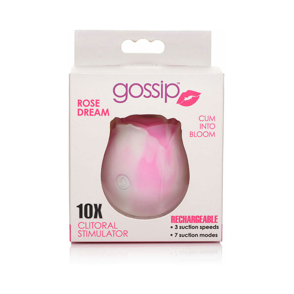 Curve Toys Gossip Cum Into Bloom Clitoral Vibrator - Rose Dream Swirl