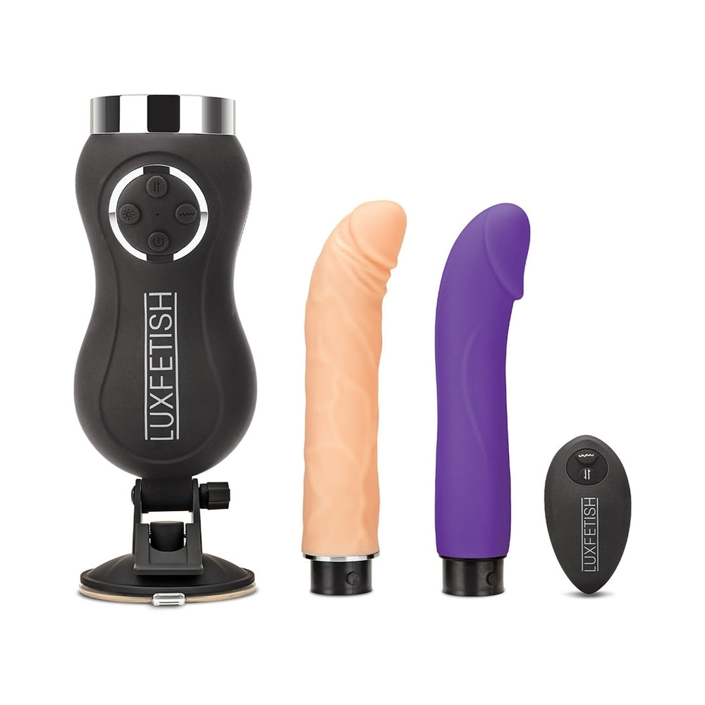 Lux Fetish Rechargeable Thrusting Compact Sex Machine w/Remote