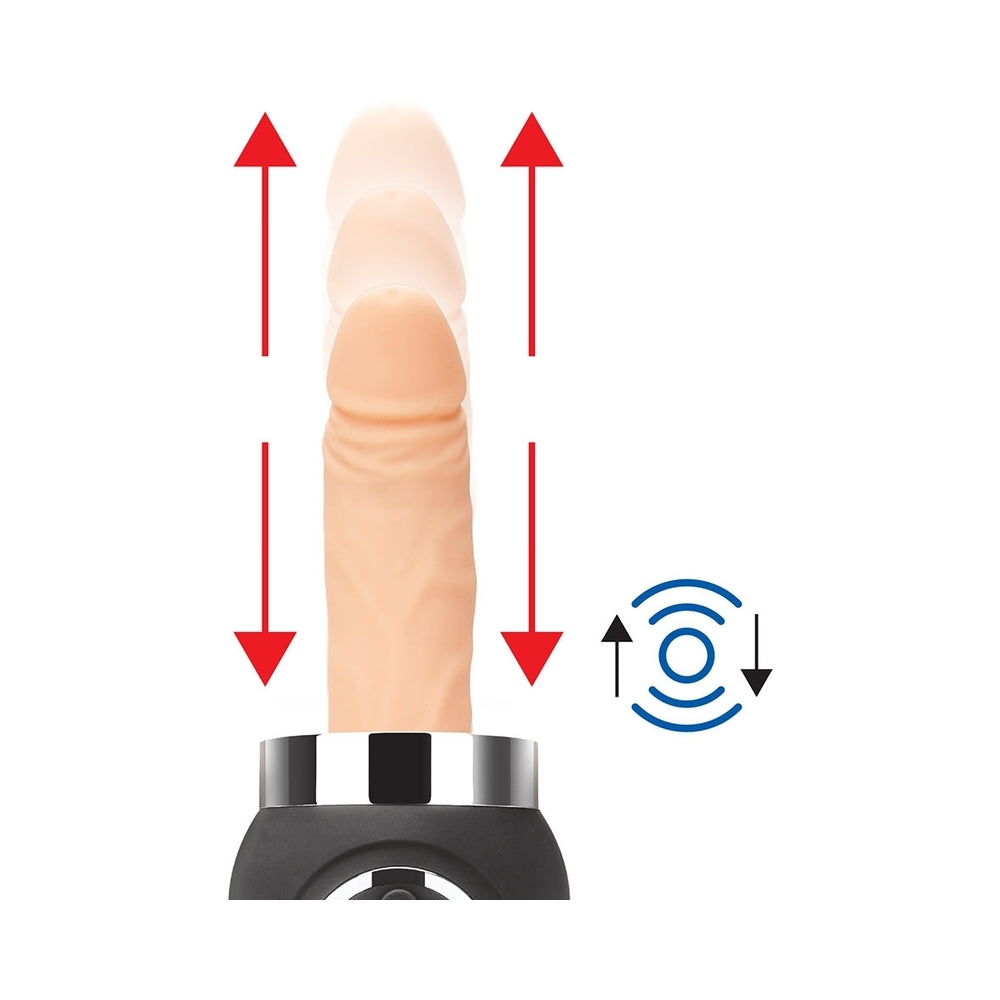 Lux Fetish Rechargeable Thrusting Compact Sex Machine w/Remote