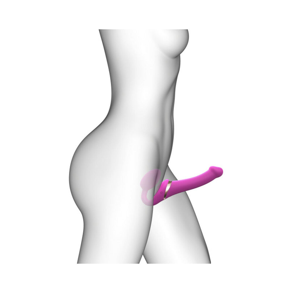 Strap On Me Multi Orgasm Bendable Strap-On-Fuchsia L