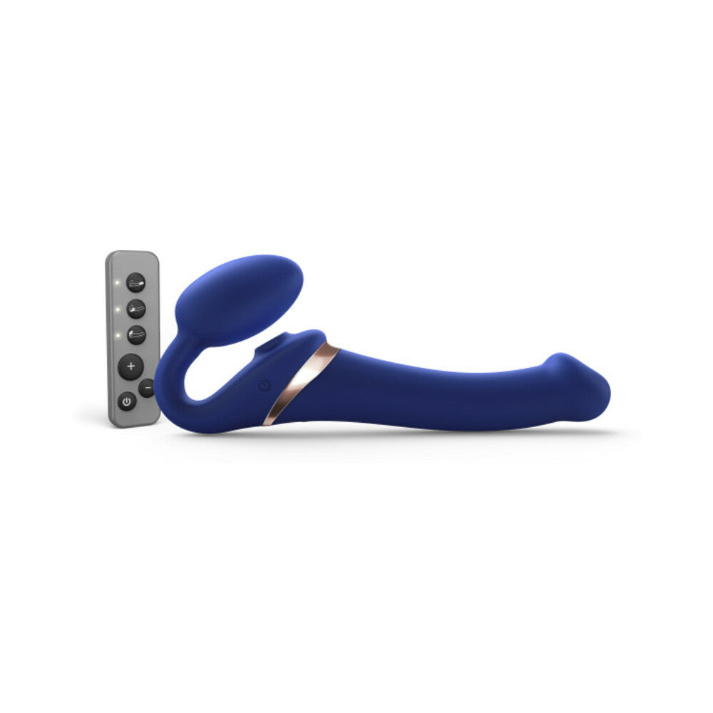Strap On Me Multi Orgasm Bendable Strap-On-Night Blue M