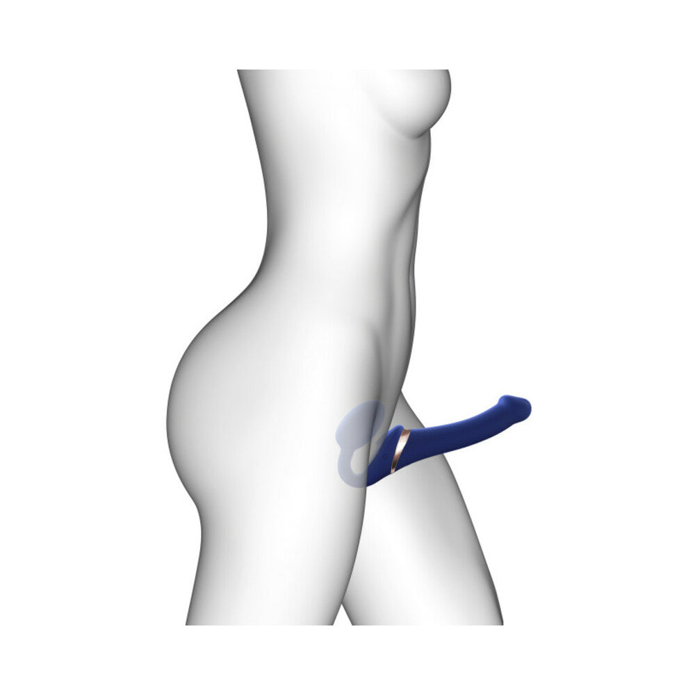 Strap On Me Multi Orgasm Bendable Strap-On-Night Blue M
