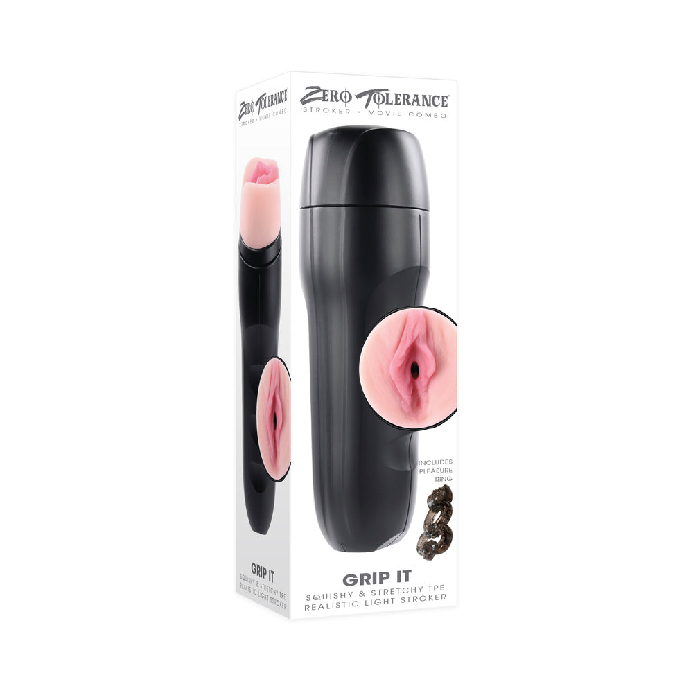 Zero Tolerance Grip It Vaginal Stroker - Light