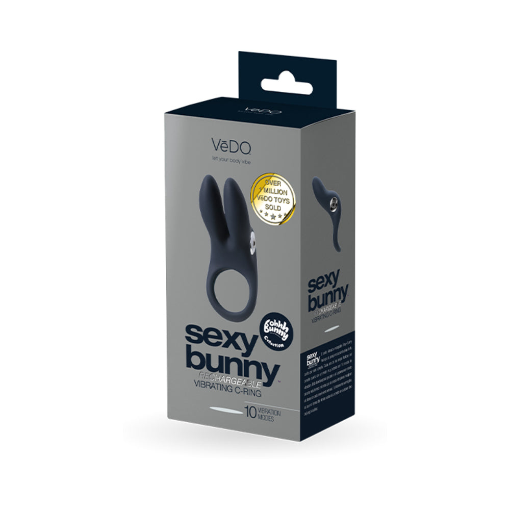 VeDO Sexy Bunny Rechargeable Ring - Just Black