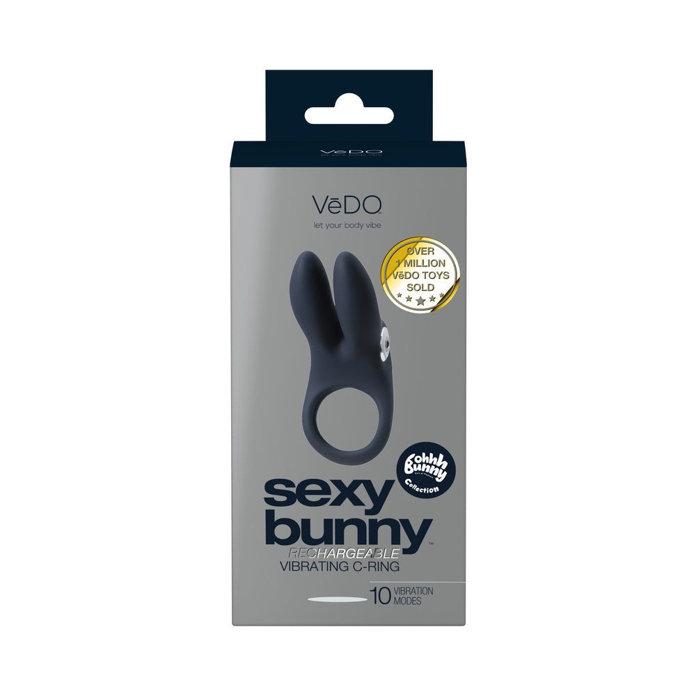 VeDO Sexy Bunny Rechargeable Ring - Just Black