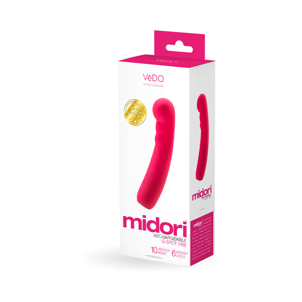 VeDO Midori Rechargeable G Spot Vibe - Foxy Pink