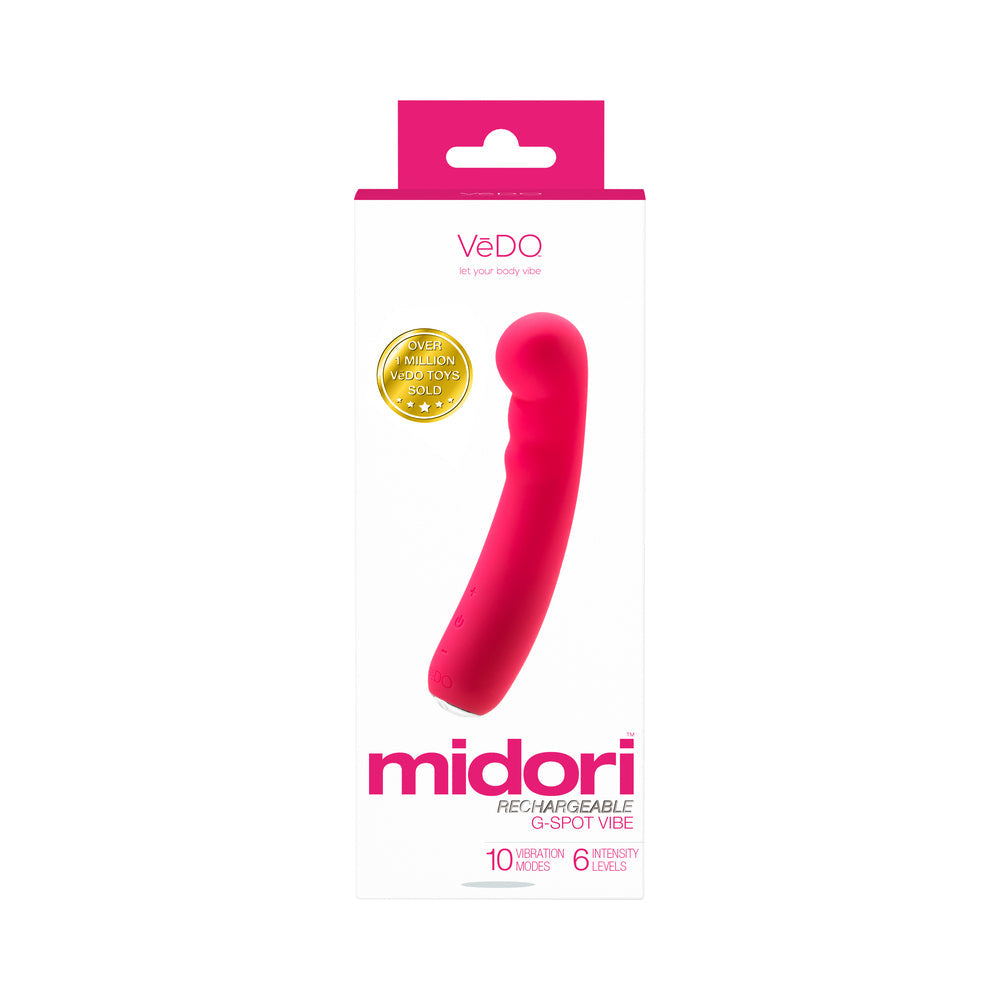 VeDO Midori Rechargeable G Spot Vibe - Foxy Pink