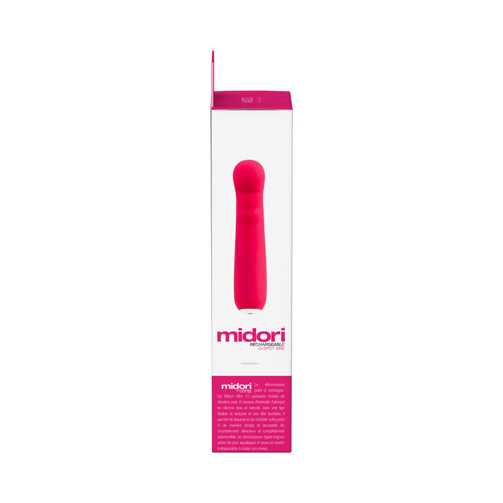 VeDO Midori Rechargeable G Spot Vibe - Foxy Pink