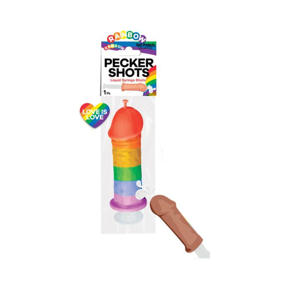 Pecker Shot Syringe - Rainbow