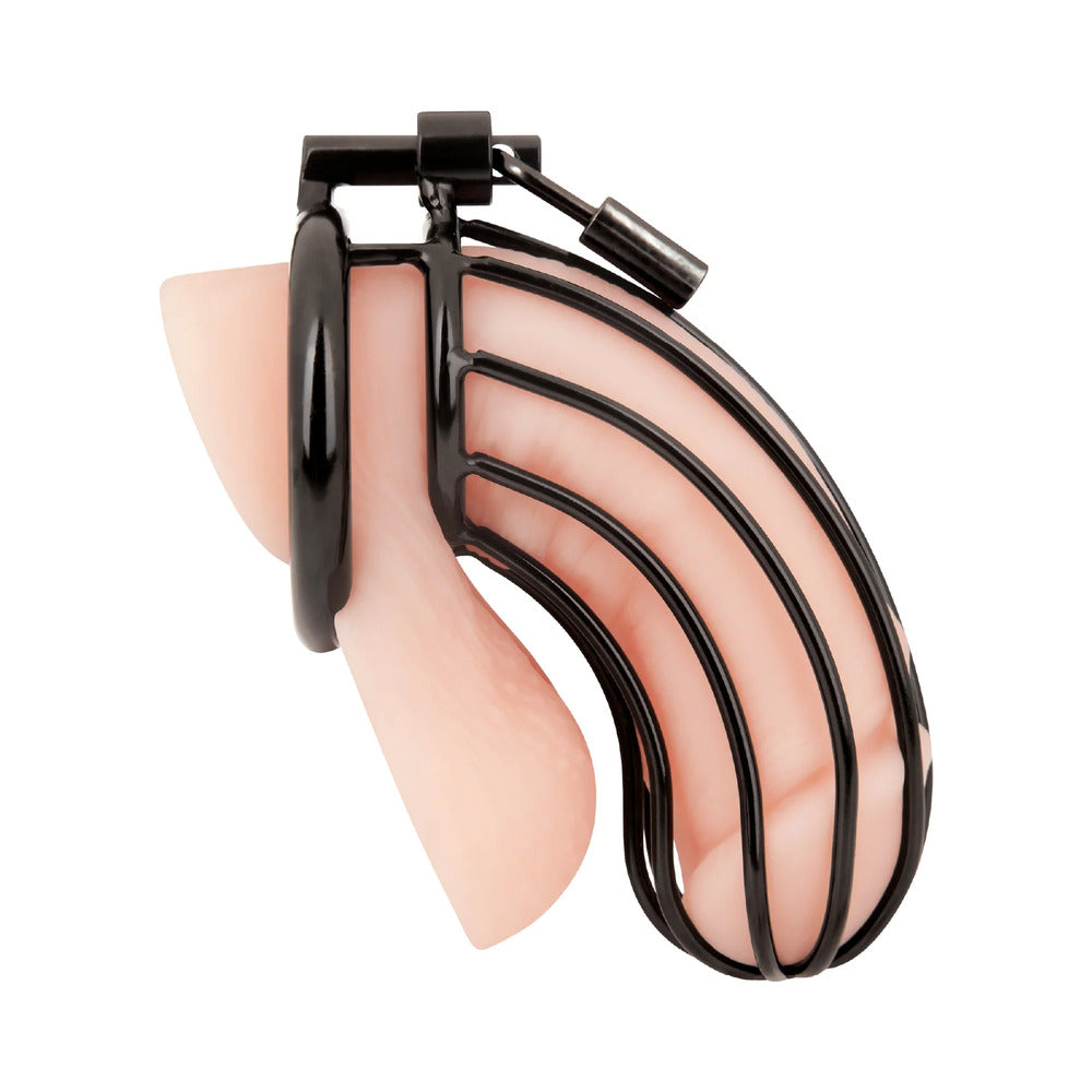 Blue Line Prisoner Cock Cage - Black
