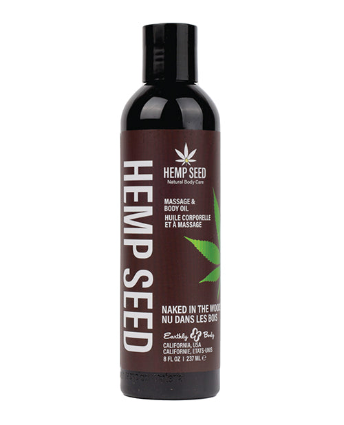Earthly Body Massage & Body Oil - 8 oz Naked in the Woods