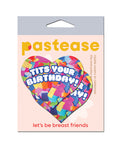 Pastease Tits Your Birthday! Heart - Multi-Color O/S
