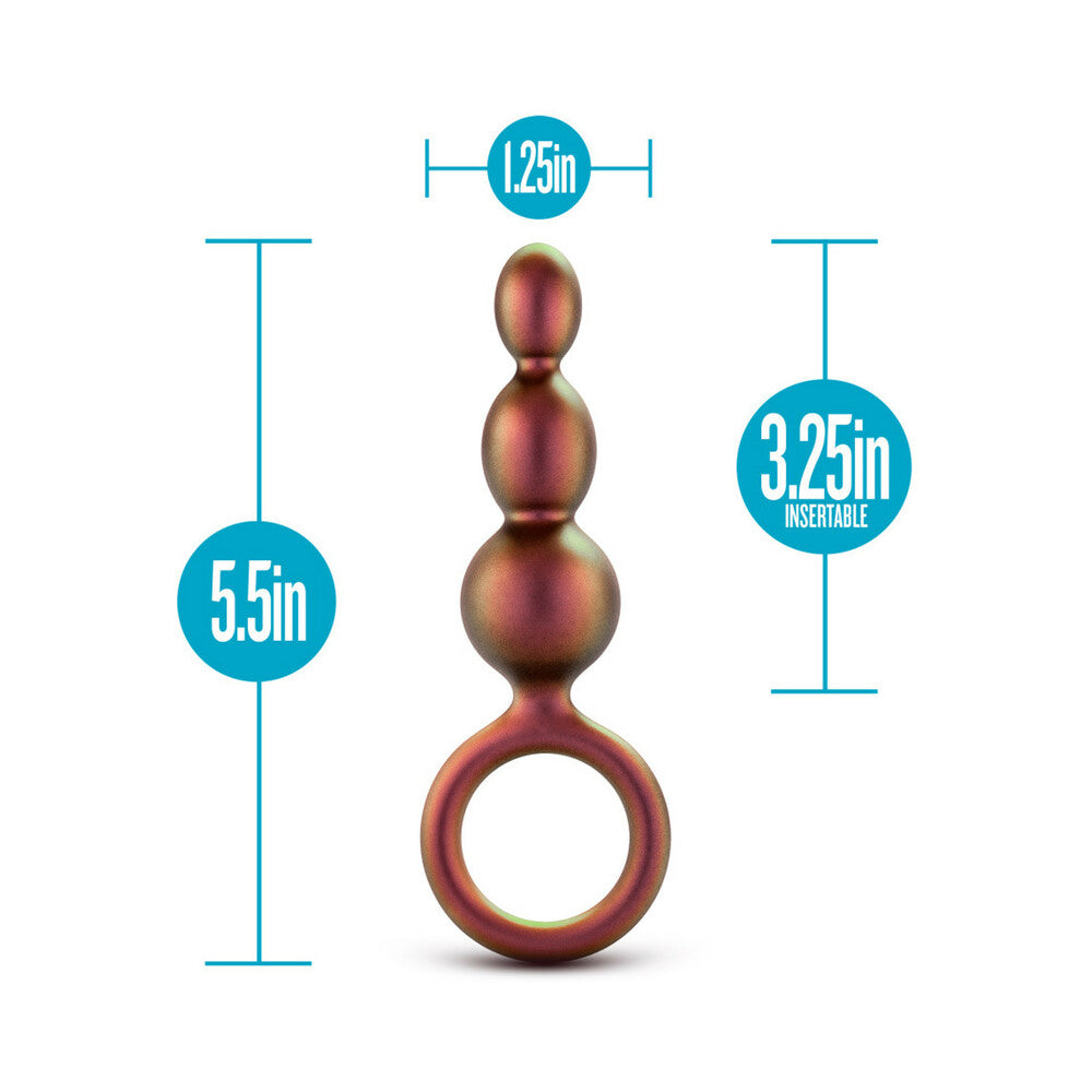 Blush Anal Adventures Matrix Beaded Loop Plug - Copper