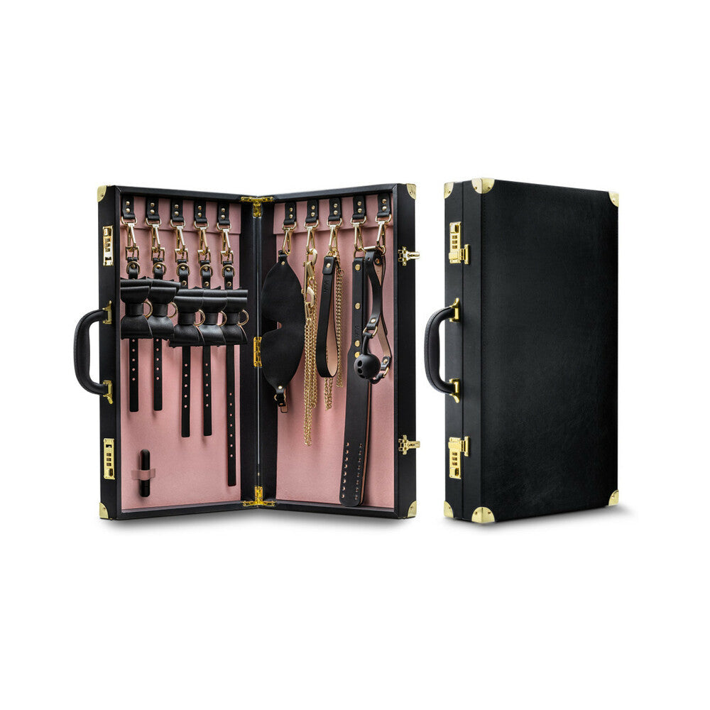 Blush Temptasia Safe Word Bondage Kit w/Suitcase - Black/Pink