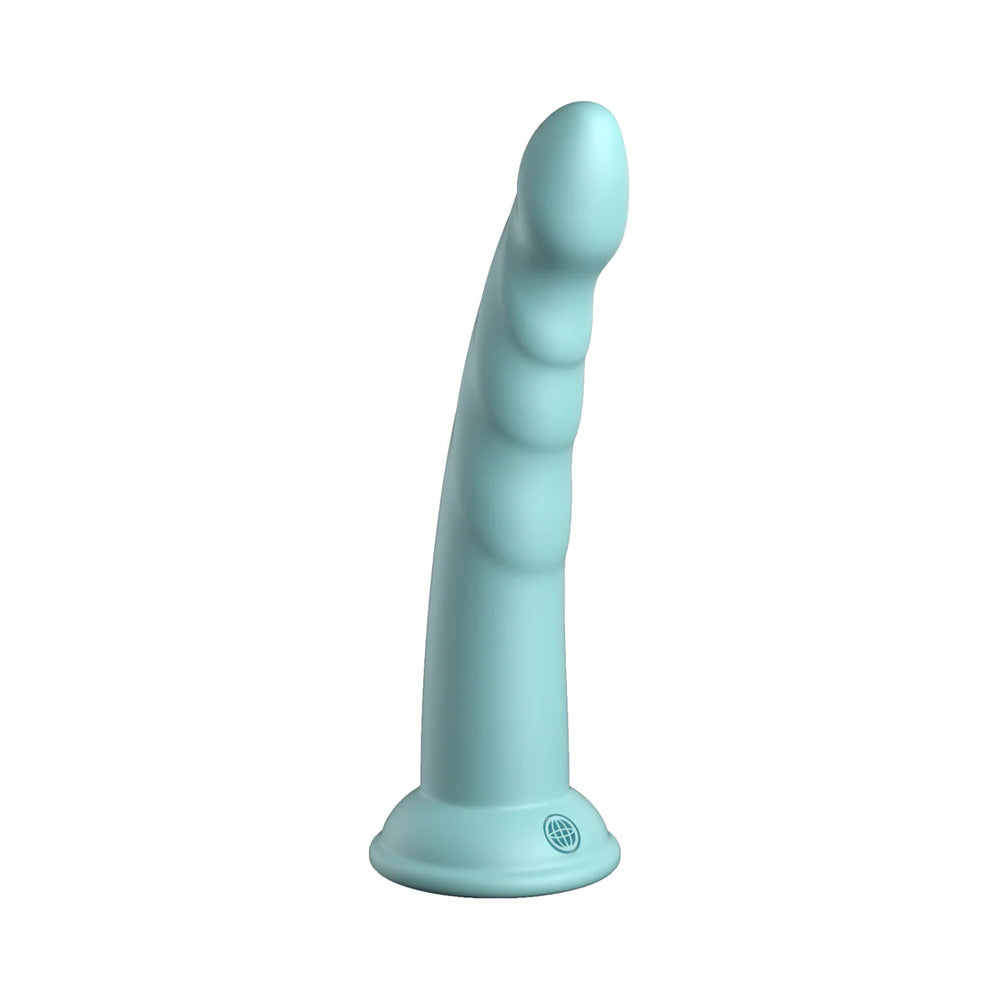 Dillio Platinum 7" Slim Seven Silicone Dildo - Teal