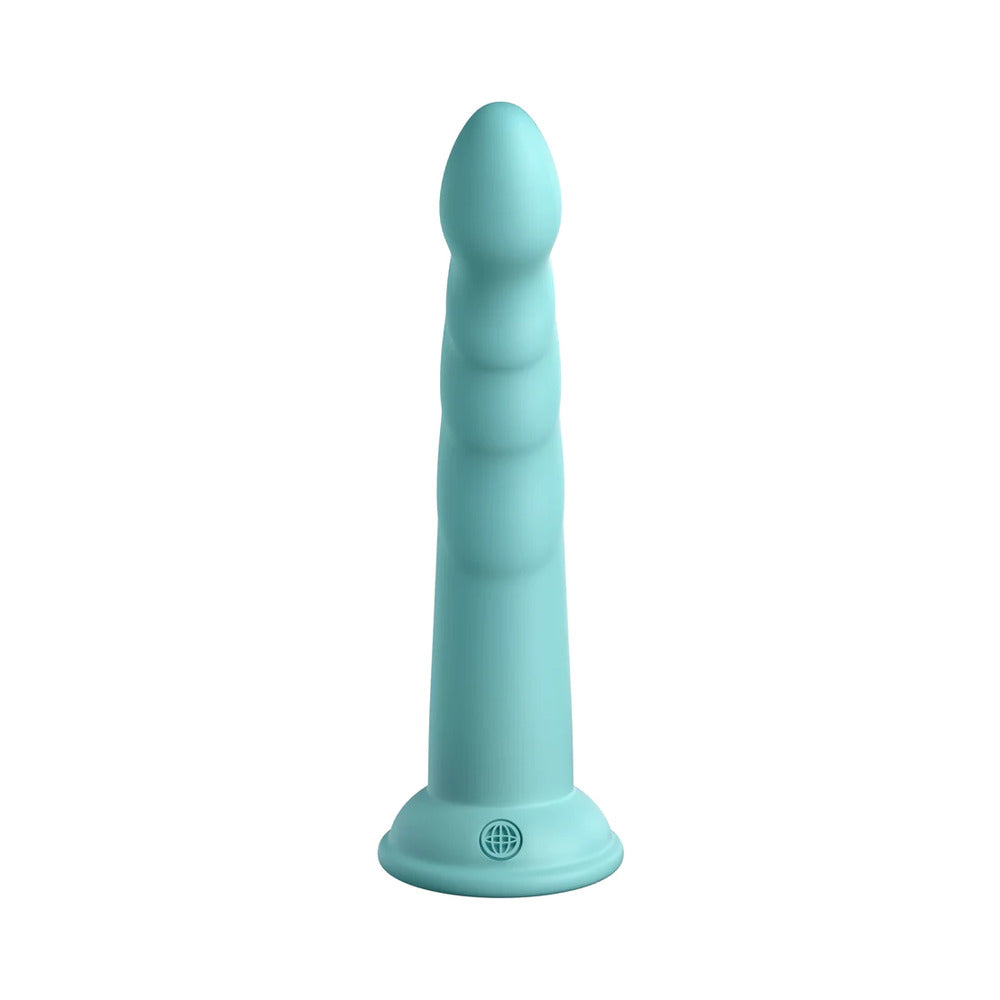 Dillio Platinum 7" Slim Seven Silicone Dildo - Teal