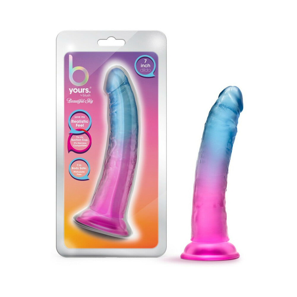B Yours Beautiful Sky Dildo-Sunset 7"