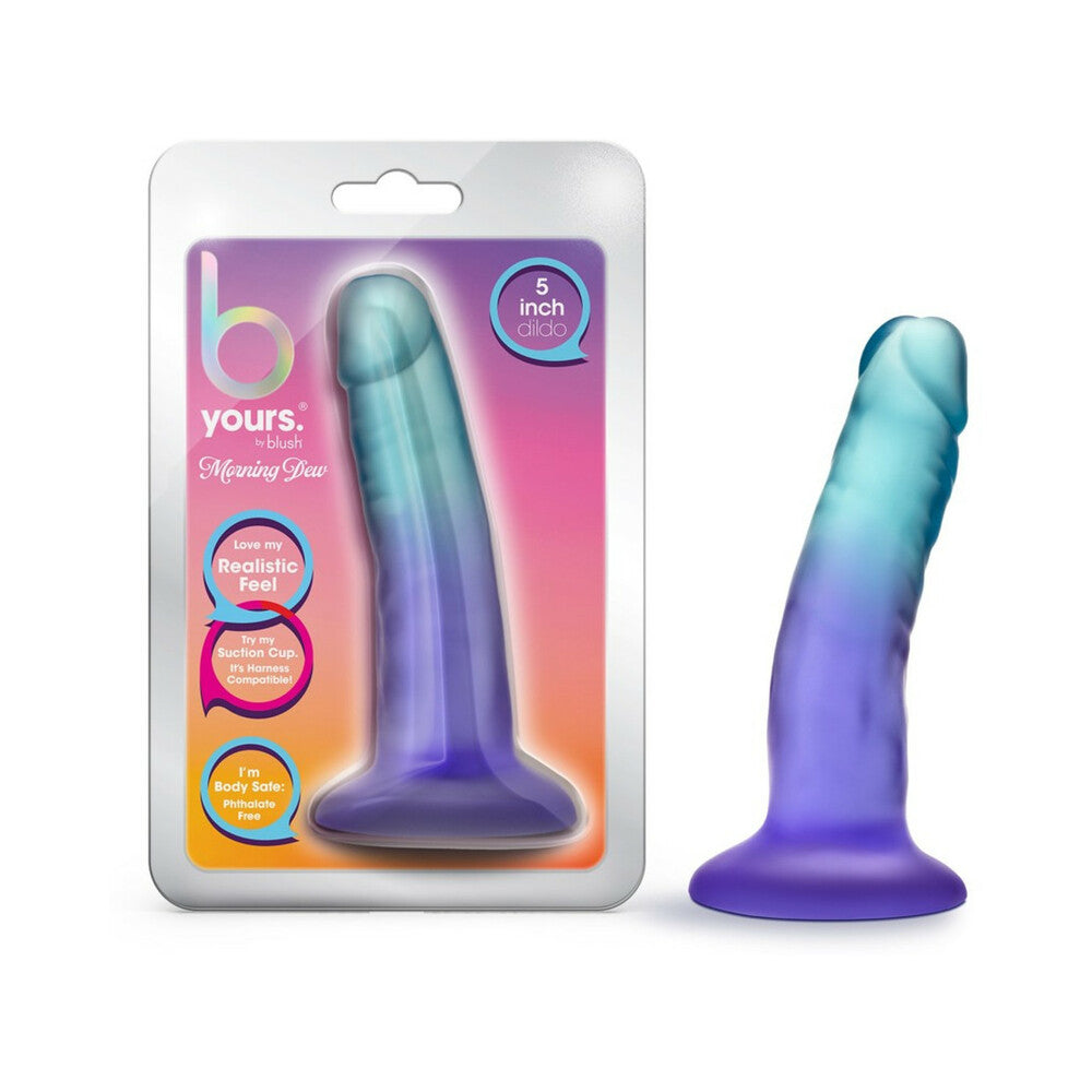 Blush B Yours 5" Morning Dew Dildo - Sapphire