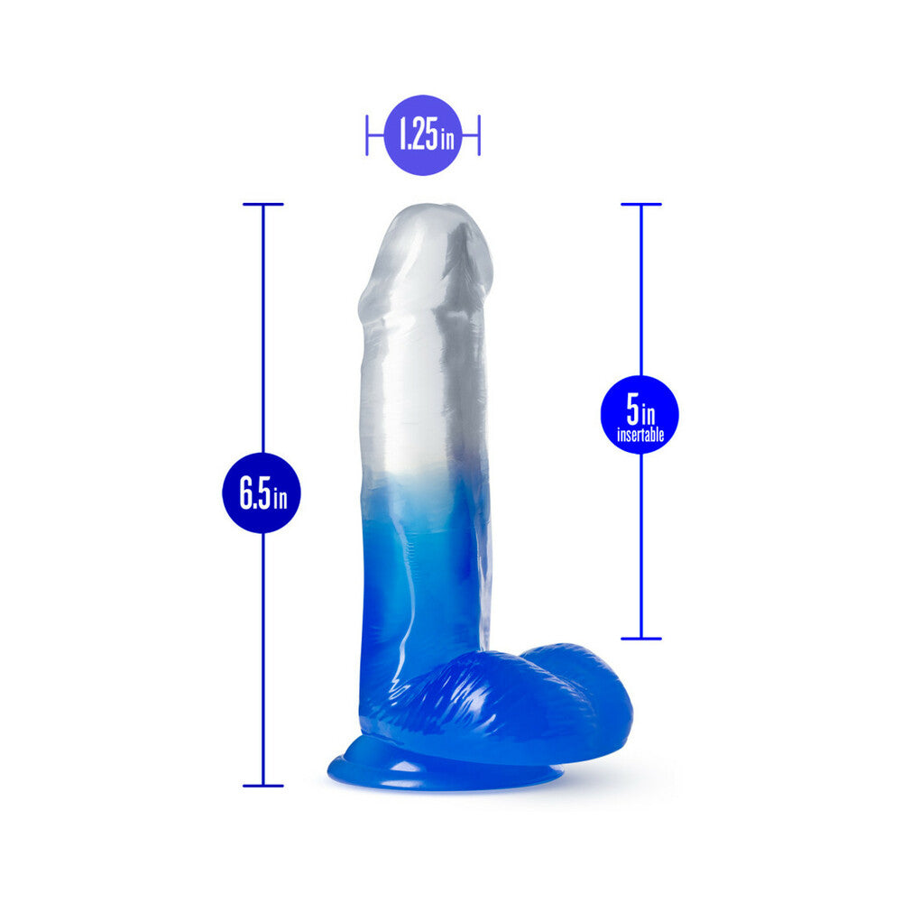 B Yours Stella Blue Dildo-Blue 6"