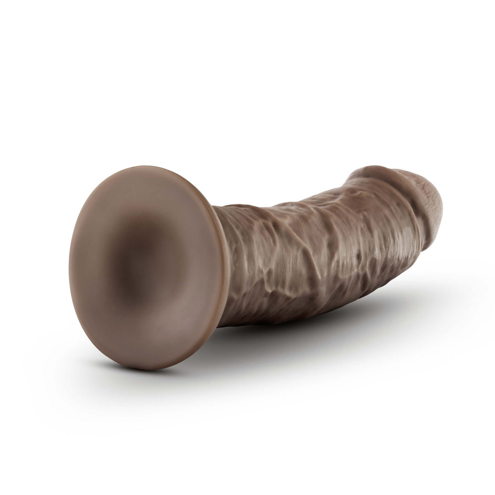 Blush Dr. Skin Plus 8" Posable Dildo - Chocolate