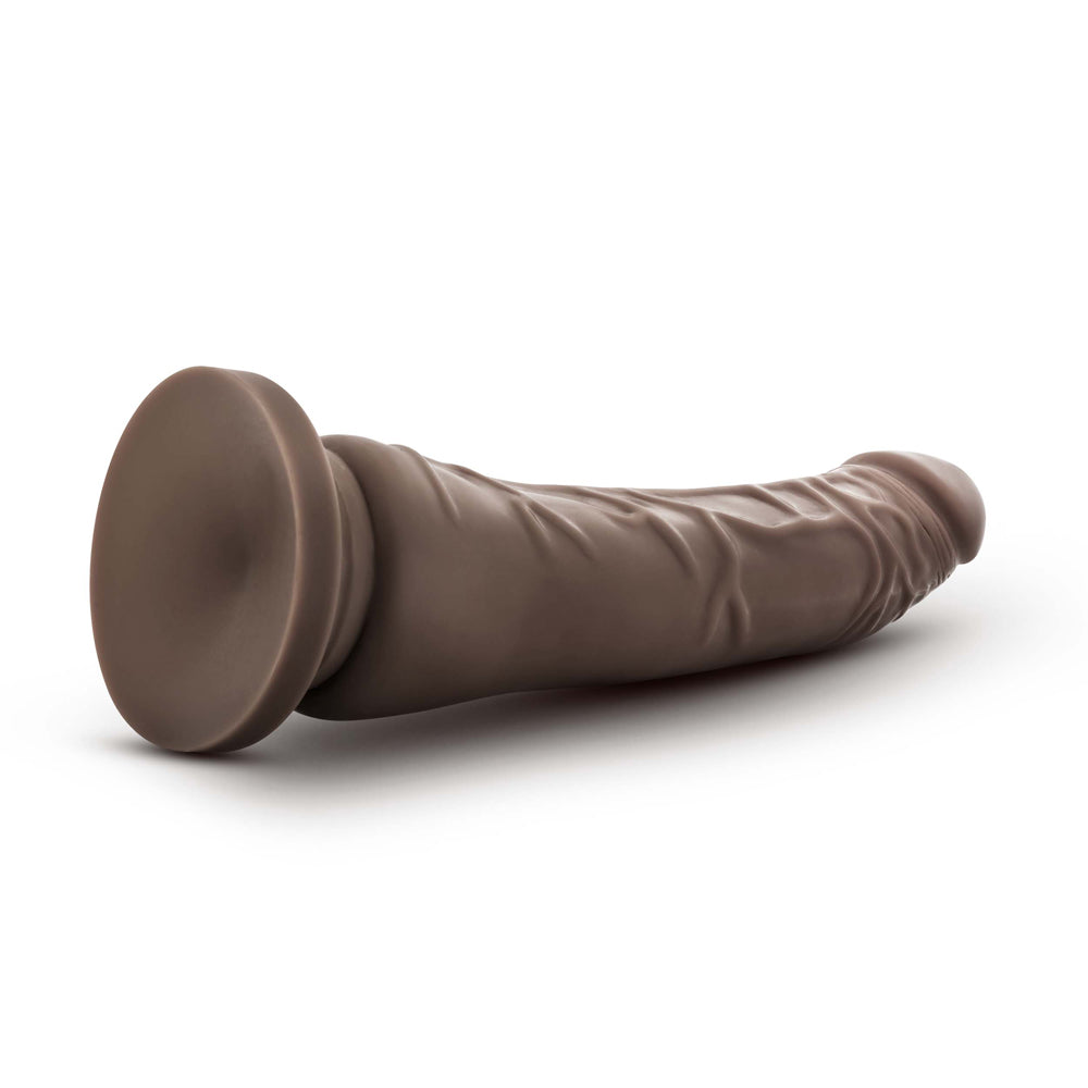 Blush Dr. Skin Plus 9" Posable Dildo - Chocolate