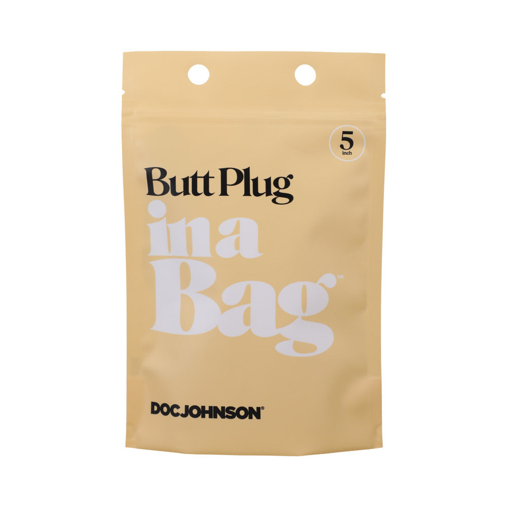In A Bag 5" Butt Plug - Black