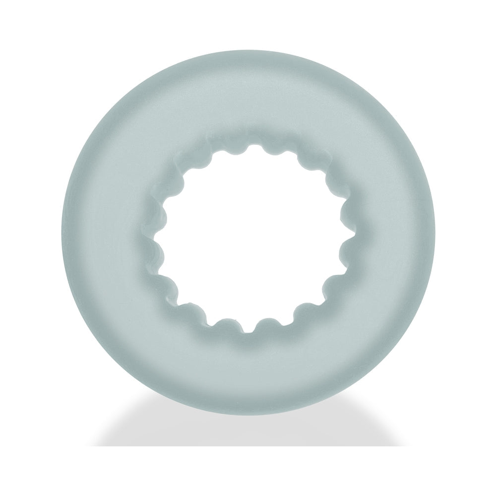 Oxballs Axis Rib Griphold Cockring - Clear Ice