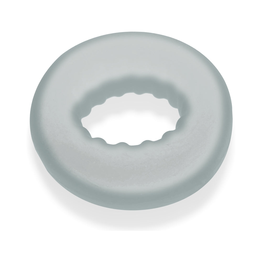 Oxballs Axis Rib Griphold Cockring - Clear Ice