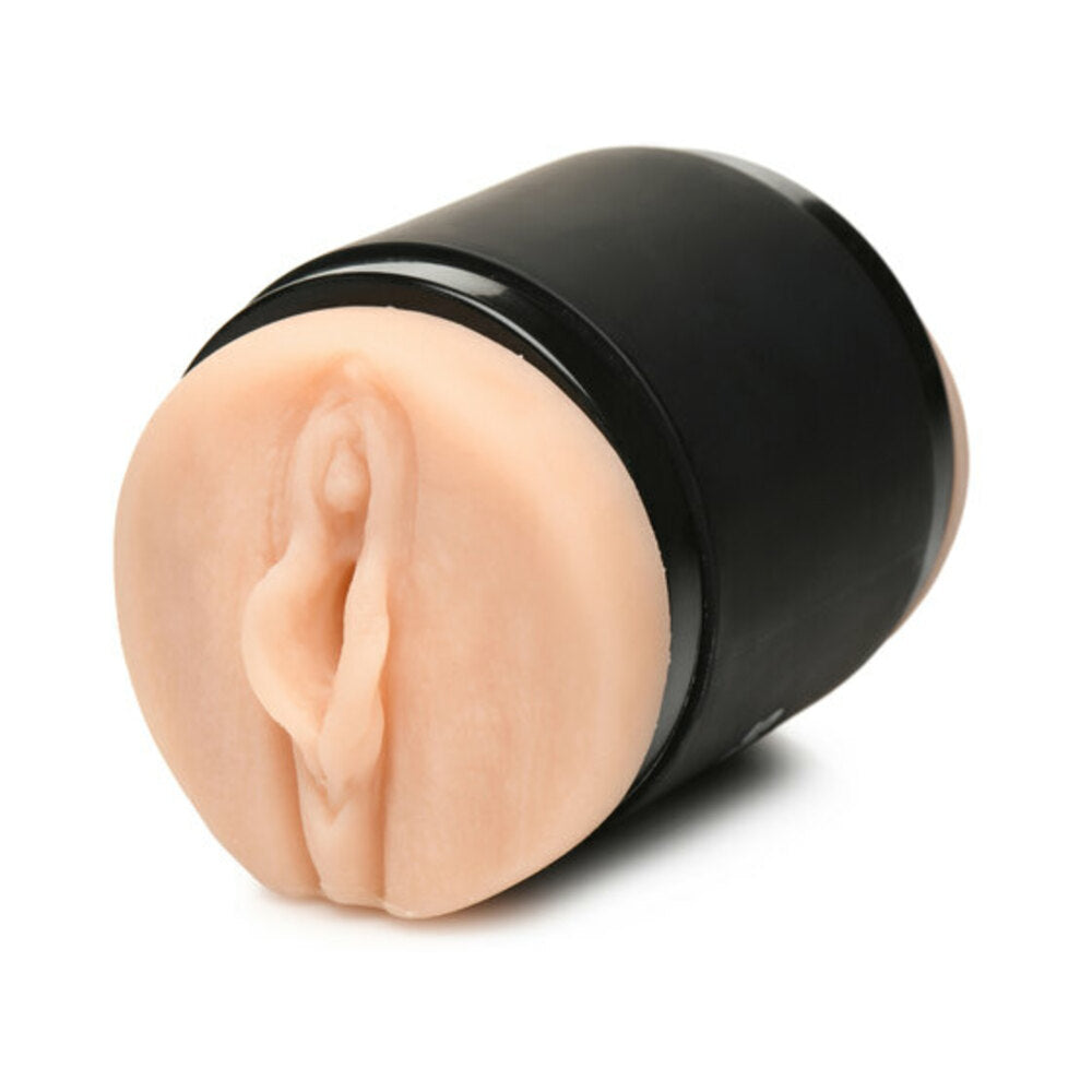 Curve Toys Mistress Double Shot Mini Masturbator Mouth & Pussy - Light