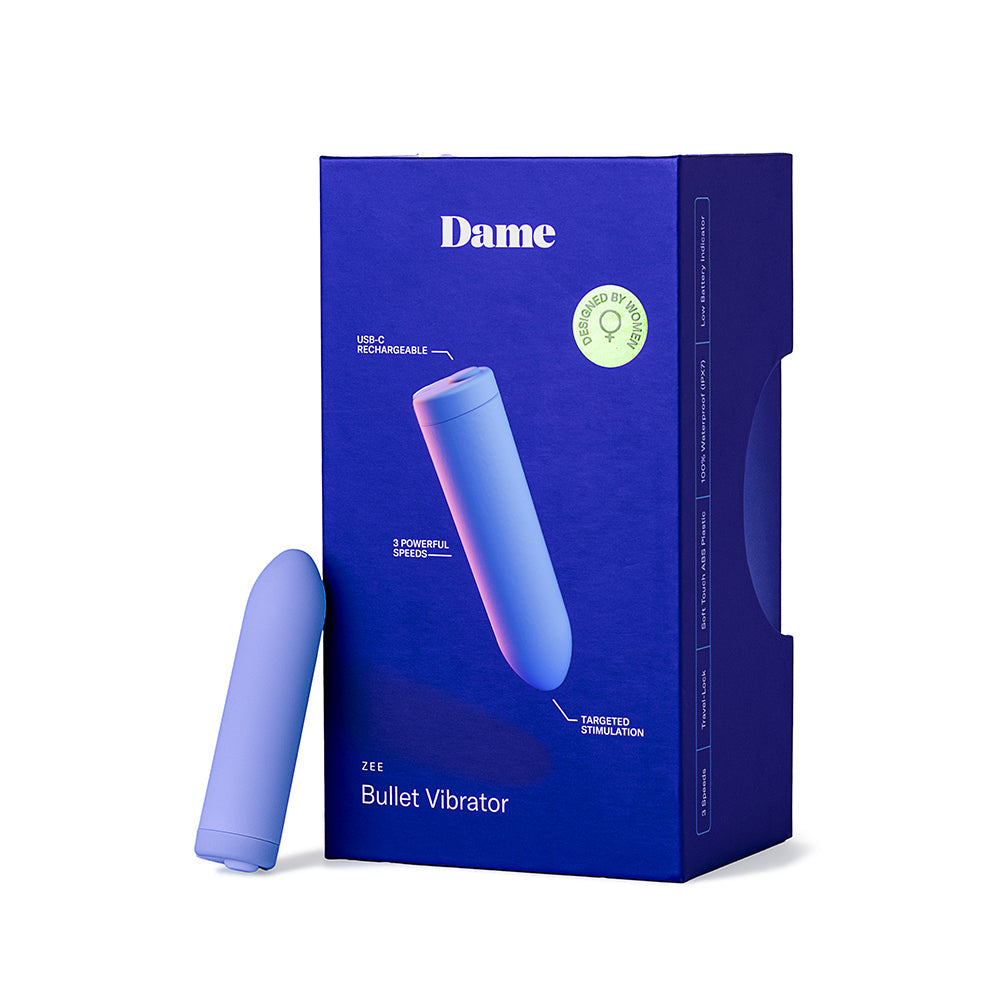 Dame Zee Bullet Vibrator - Periwinkle