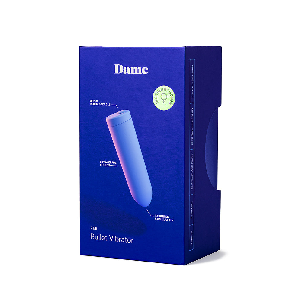 Dame Zee Bullet Vibrator - Periwinkle